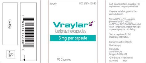 Vraylar: Uses, Dosage, Side Effects & Warnings .